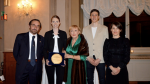 Katja Pozun presented with Matteo Baumgarten Award
