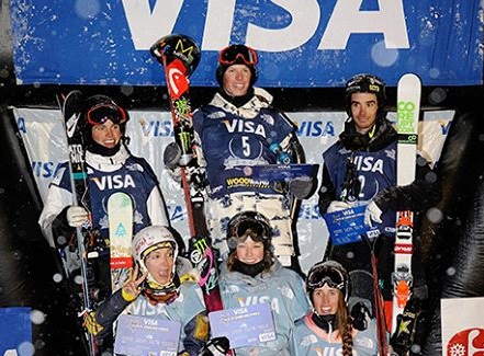 Аарон Бланк и Брита Сигурни выиграли этап Кубка мира в хаф-пайпе