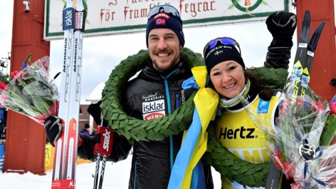 John Kristian Dahl and Britta Johansson Norgren won Vasaloppet 2017