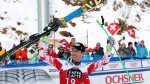 Reichelt on top of tight Wengen podium