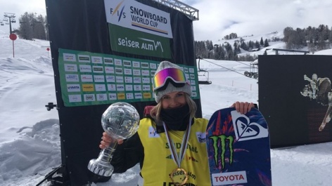 Sofya Fedorova earns first win at Seiser Alm and claims the slopestyle World Cup title
