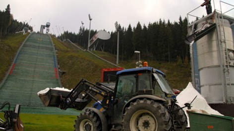 Snow production started in Klingenthal