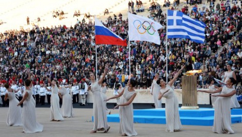 Олимпийский огонь Игр-2014 в России