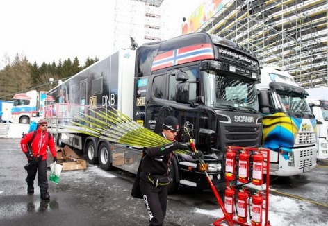 Сборная Норвегии получила новый вакс-грузовик