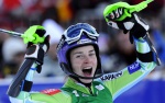 Death threat doesn't faze skier Tina Maze, who finishes fourth