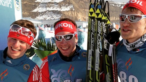 Russia sweeps 10 km free podium at Junior Worlds in Almaty