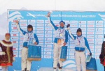Aerialists Veronika Korsunova and Petr Medulich win the Championship of Russia-2013