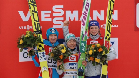 Takanashi celebrates 40th World Cup victory