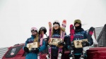 Maggie Voisin claims the slopestyle World Cup win in Mammoth
