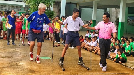 Rollerski events spread in China and Thailand