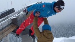 Simon Ammann started jumping again