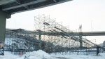 A redesigned Big Air structure takes shape in Quebec City