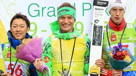 Anze Lanisek makes it two in a row