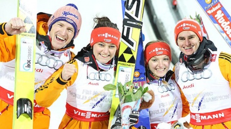 German mixed team takes Gold in Falun