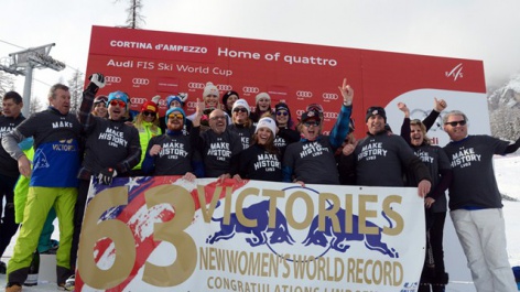 Lindsey Vonn breaks record with win No. 63