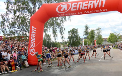 Charlotte Kalla and Calle Halfvarsson superior at Inge Braten Memorial