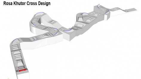 Olympic snowboard and ski cross course revealed