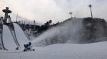 Snow production started in PyeongChang